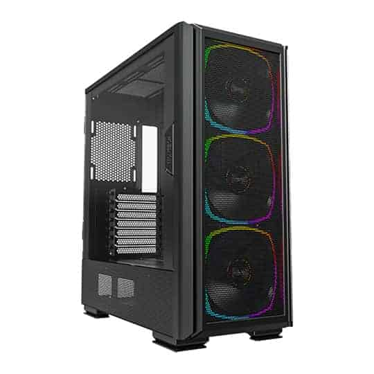 Montech SKY TWO GX Black Mid Tower PC Case inc 3x Premium ARGB High AirFlow 140mm Fans